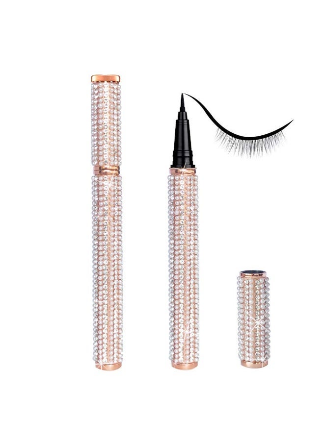 Eyeliner Soft Smooth Eyeliner Pen Waterproof Quick Dry Long Lasting Non-blooming Eyeliner,Use Warm Water to Remove Eyeliner Without Worrying about Pigmentation (Black, 1 piece) - Image 3